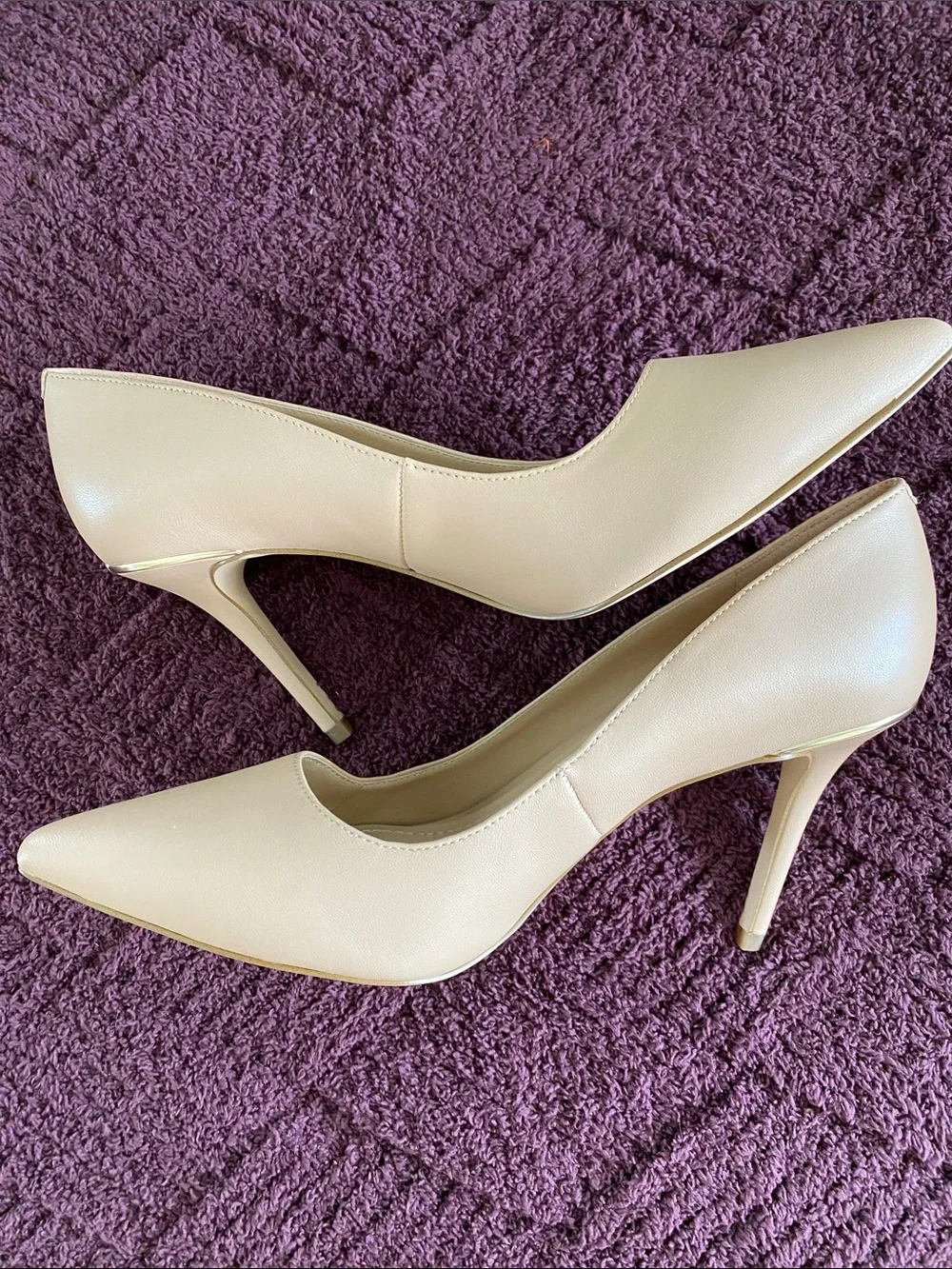 Coach Women's Pointed-Toe Pumps in Blush Nude